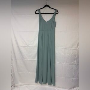 MUMU gown SZ M green prom formal event wedding bridesmaids maxi elegant NWT